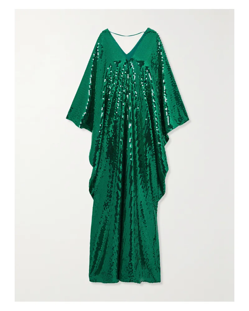 Taller Marmo Gala Disco Robe Aus Crêpe Mit Pailetten - Grün Grün