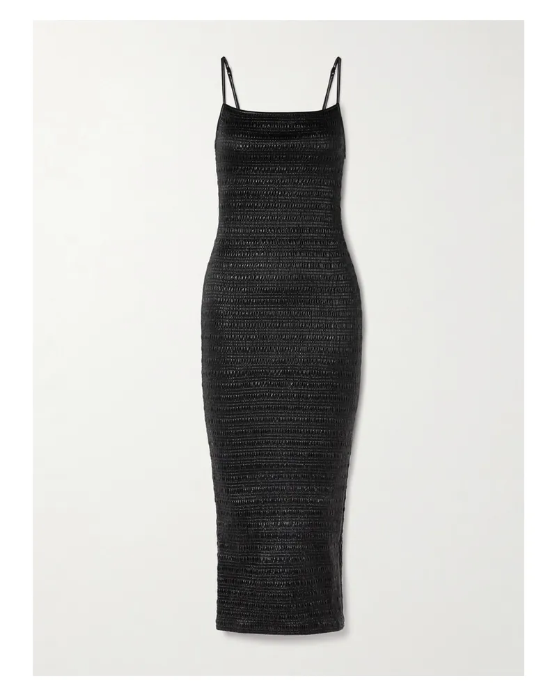 Nanushka Barra Midikleid Aus Gerafftem Okobor™ - Schwarz Schwarz