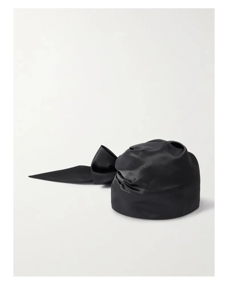 Eugenia Kim Gigi Kopftuch Aus Satin - Schwarz Schwarz