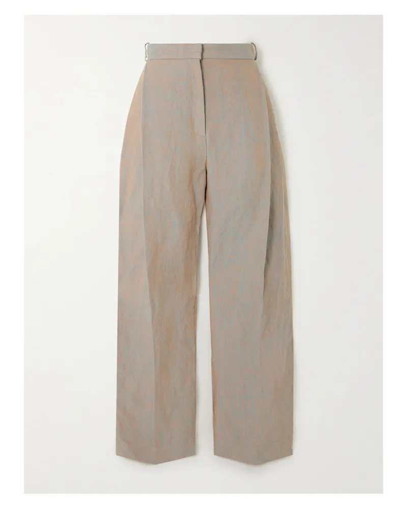 TOVE Aleen Hose Mit Geradem Bein Aus Hanf Mit Falten - Mehrfarbig Mehrfarbig