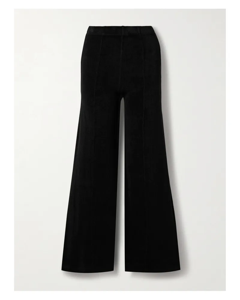 Suzie Kondi Megalo Jogginghose Mit Weitem Bein Aus Frottee Aus Einer Baumwollmischung - Schwarz Schwarz