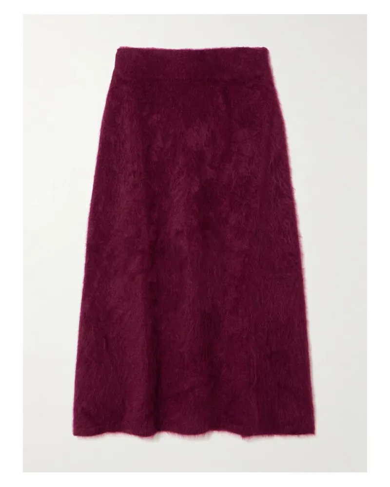 Lisa Yang Asta Midirock Aus Gebürstetem Kaschmir - Burgunder Burgunder