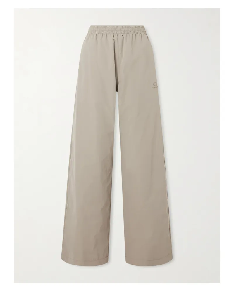 Balenciaga Hose Aus Shell Mit Stickerei - Neutral Neutral
