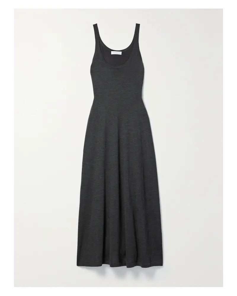 Gabriela Hearst Kallie Maxikleid Aus Jersey Aus Einer Woll-seidenmischung - Schwarz Schwarz