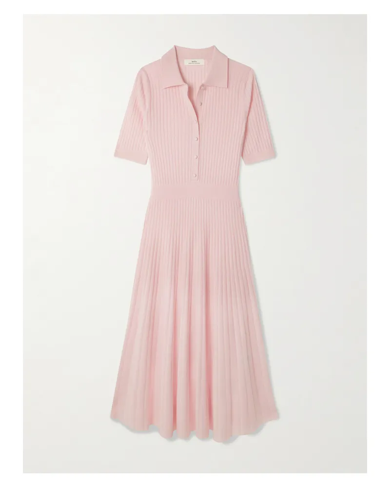 arch4 Skylark Midikleid Aus Geripptem Biokaschmir - Pink Pink