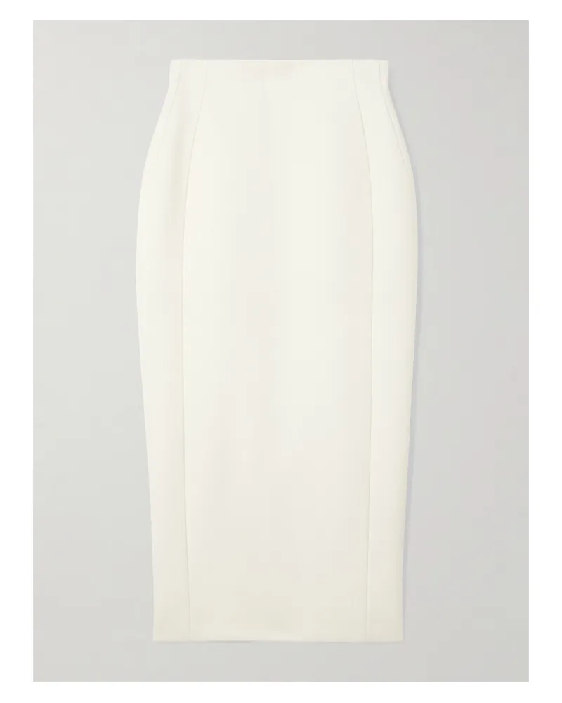 WARDROBE.NYC Midirock Aus Wolle - Wollweiß Wollweiß