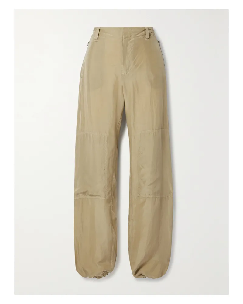 Rag & Bone Shawn Hose Aus Seide Mit Geradem Bein - Neutral Neutral