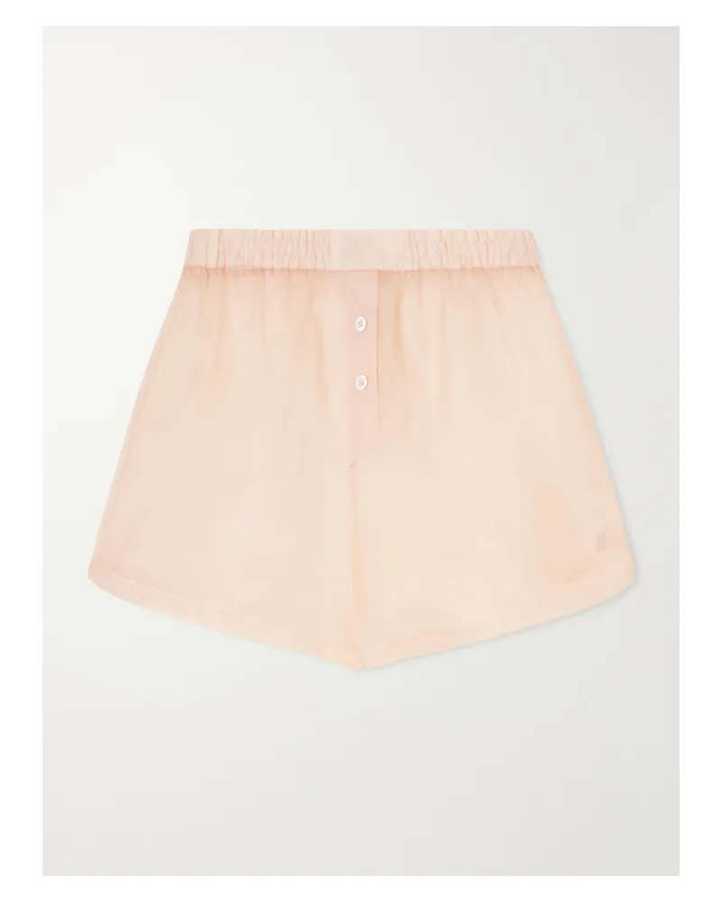 Kiki De Montparnasse Silk-organza Shorts - Pink Pink