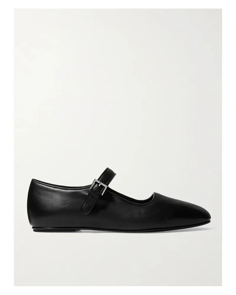 The Row Ava Mary-jane-ballerinas Aus Leder - Schwarz Schwarz