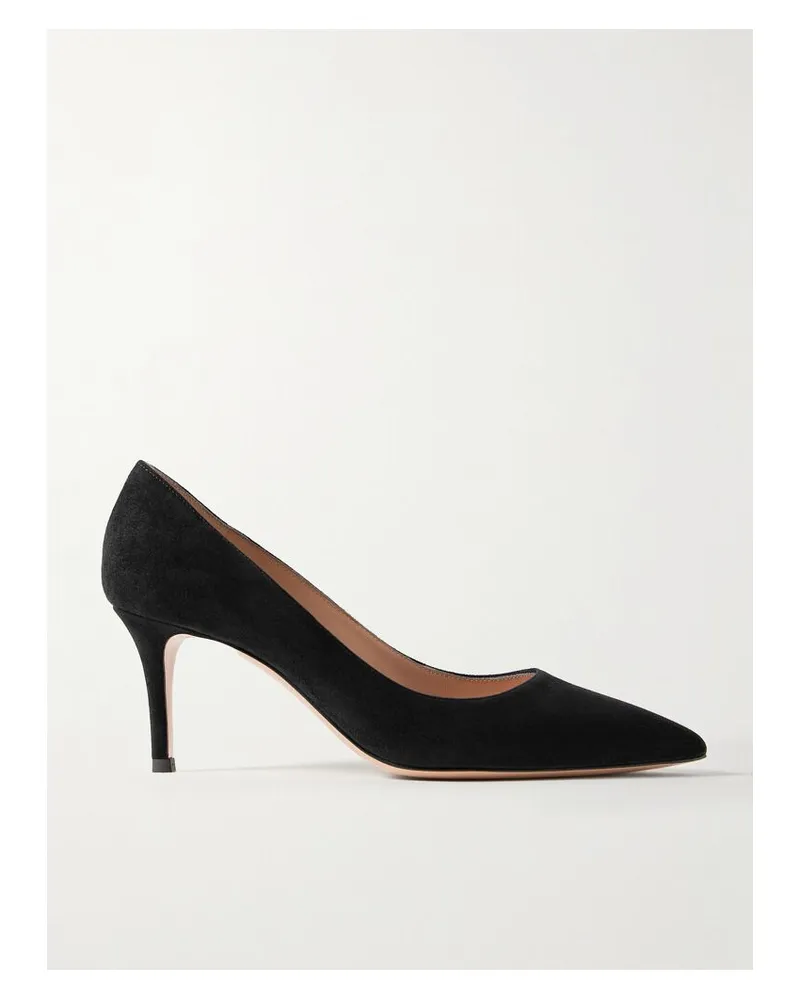 Gianvito Rossi Gianvito 70 Pumps Aus Veloursleder - Schwarz Schwarz