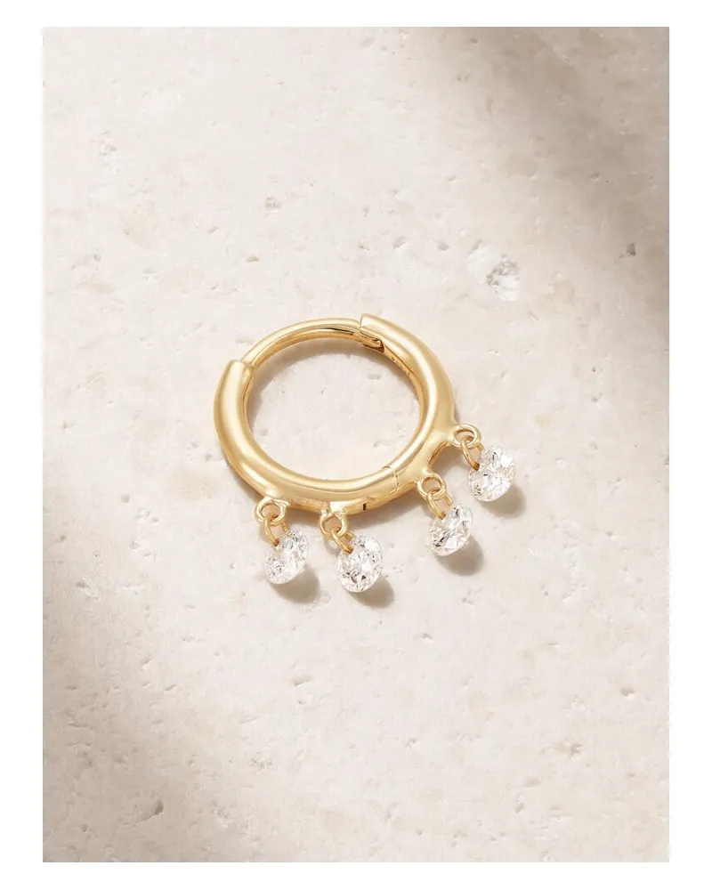 PERSEE Bohème Einzelne Creole Aus 18 Karat Gold Mit Diamanten Gold