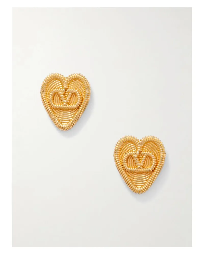 Valentino Garavani Goldfarbene Ohrringe Gold