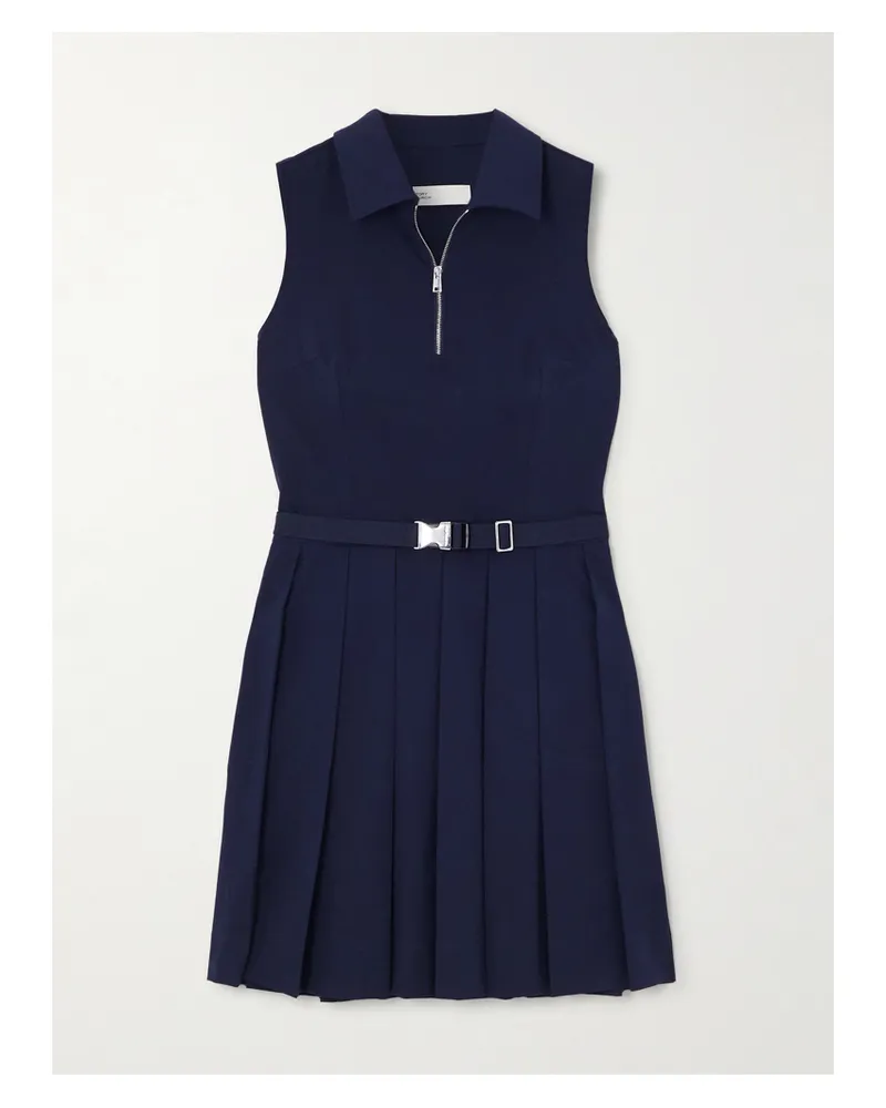 Tory Sport Golf-minikleid Aus Stretch-jersey Mit Falten Und Gürtel - Blau Blau
