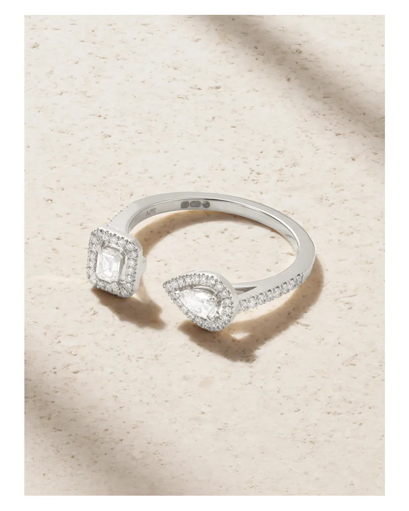 Messika My Twin Toi & Moi 18-karat White Gold Diamond Ring - Silver Silver