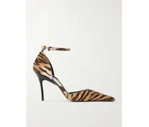 D'orsay 110 Tiger-print Calf Hair Pumps - Brown