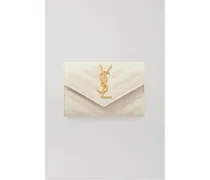 Monogramme Envelope Portemonnaie aus Gestepptem Strukturiertem Leder