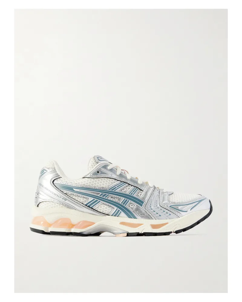 Asics Gel-kayano™ 14 Sneakers Aus Mesh Mit Gummi- Und Metallic-besätzen - Silber Silber