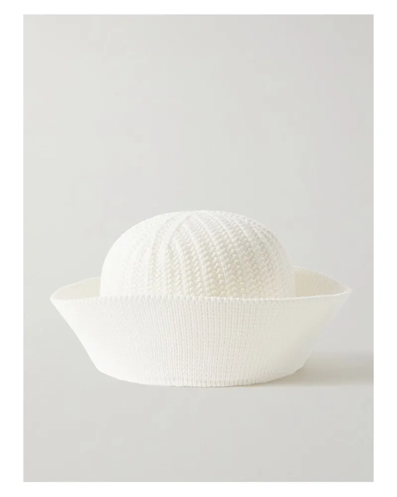 Loro Piana Moltrasio Hut Aus Einer Baumwollmischung - Weiß Weiß