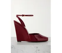 La Scandale Wedges Aus Lackleder - Burgunder