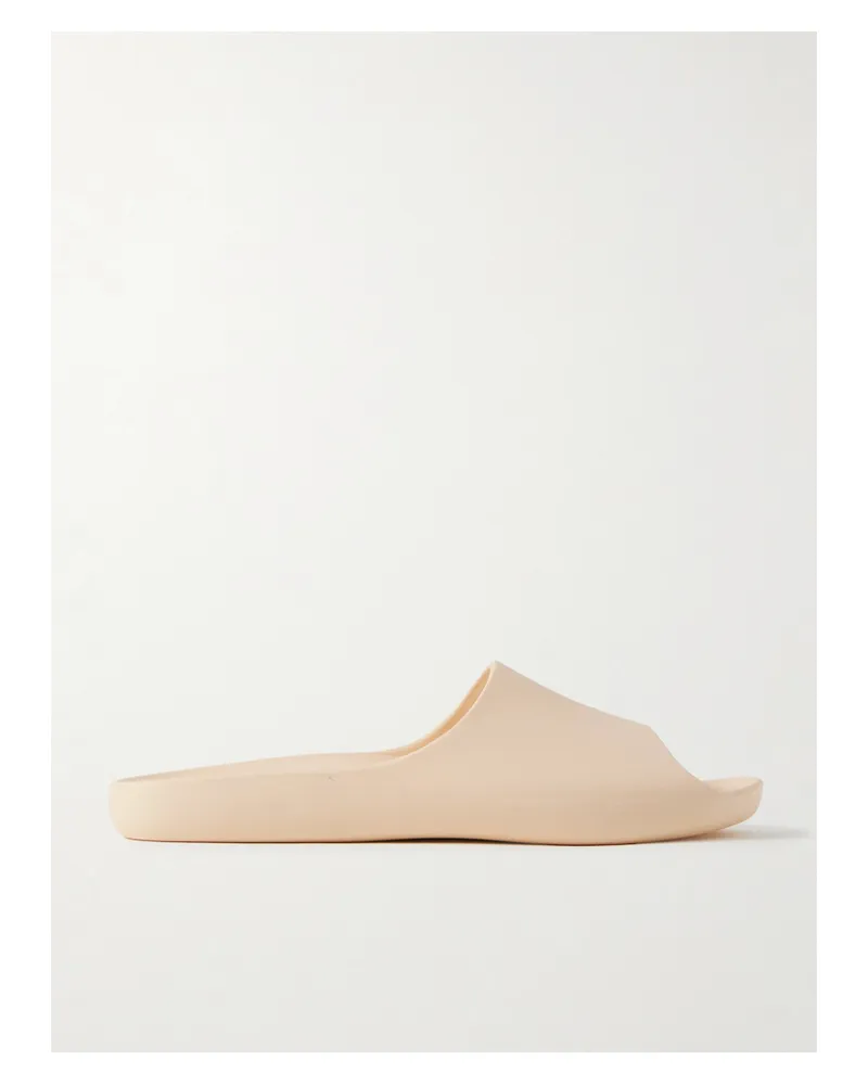 The Row Ama Rubber Slides - Cream Cream