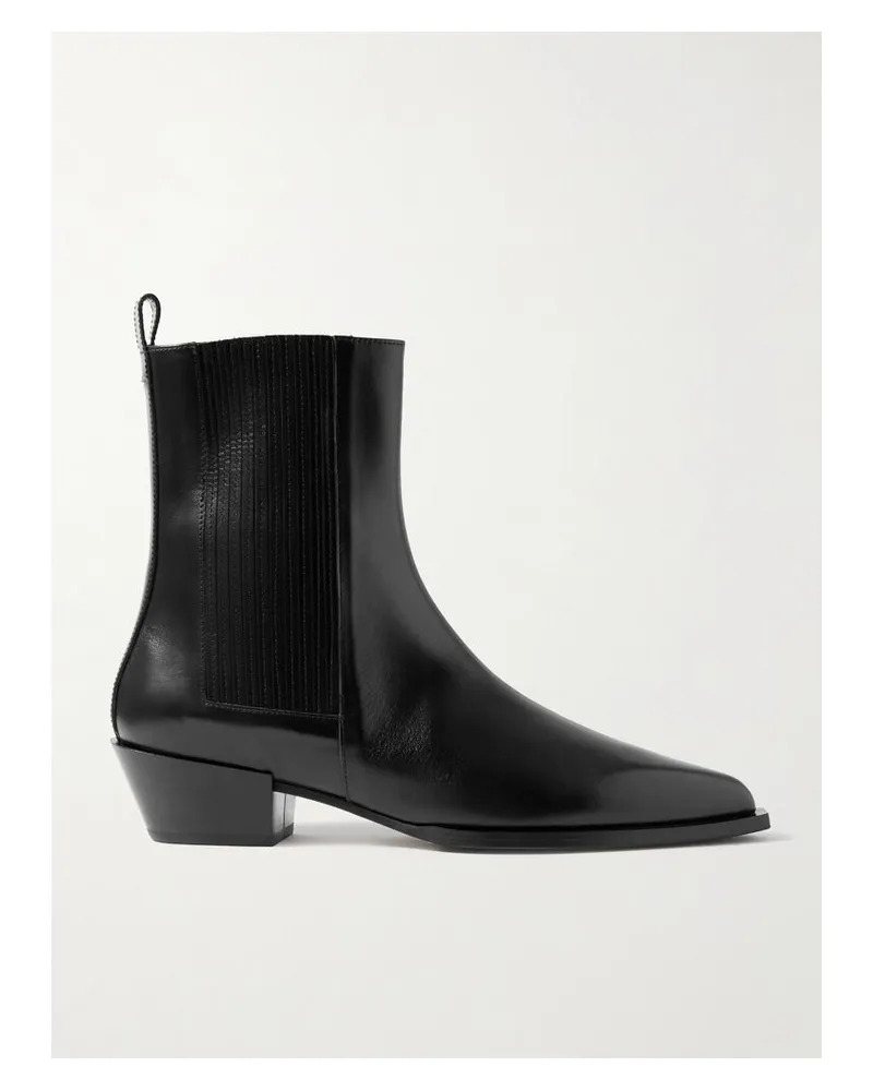 aeyde Belinda Ankle Boots Aus Leder - Schwarz Schwarz