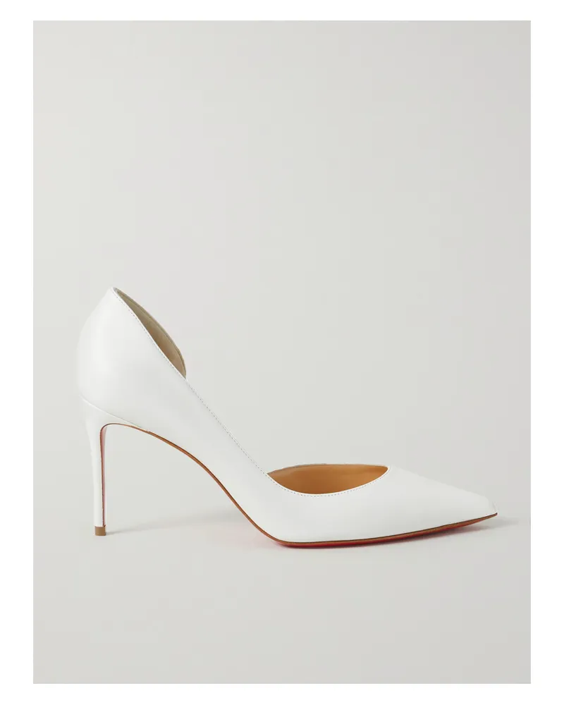 Christian Louboutin Iriza 85 Pumps Aus Leder - Weiß Weiß