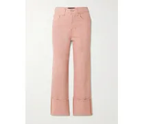 Dylan Verkürzte, Hoch Sitzende Jeans Mit Geradem Bein - Pink