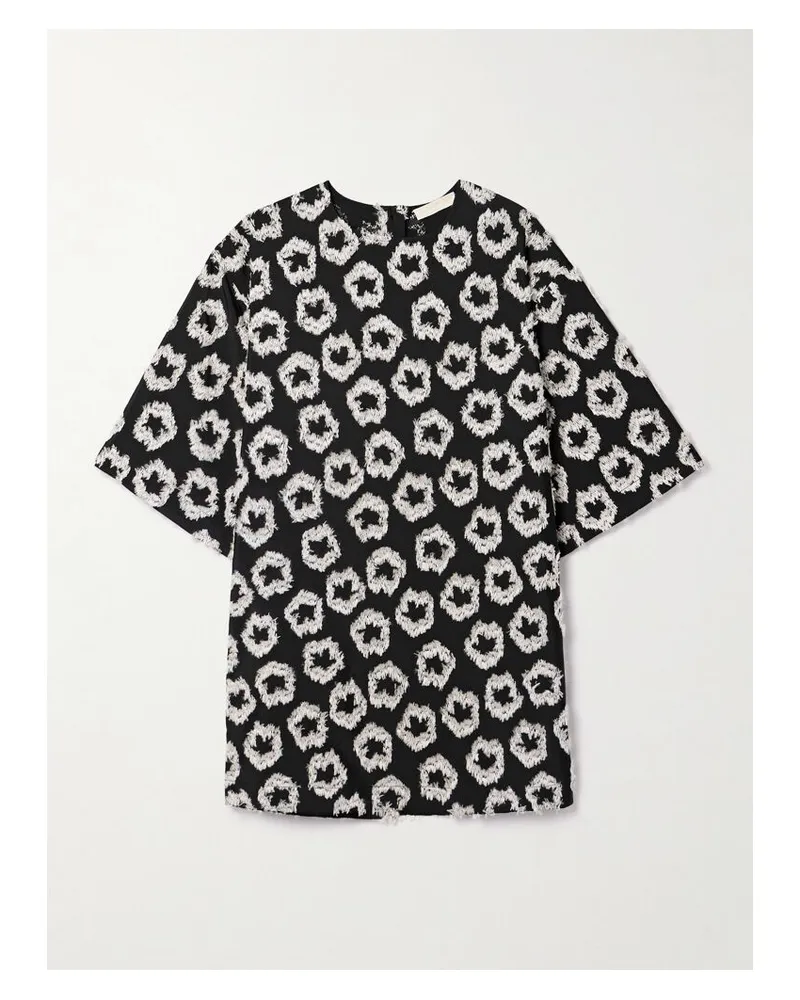 Ulla Johnson Remy Tunika Aus Recycelter Faille Mit Fil Coupé - Schwarz Schwarz