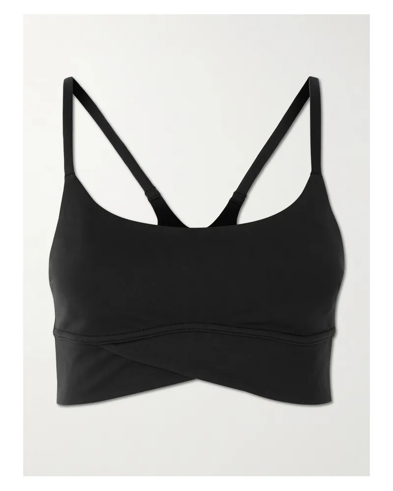 LULULEMON Wunder Train Strappy Wrapped Sport-bh Aus Stretch-jersey - Schwarz Schwarz