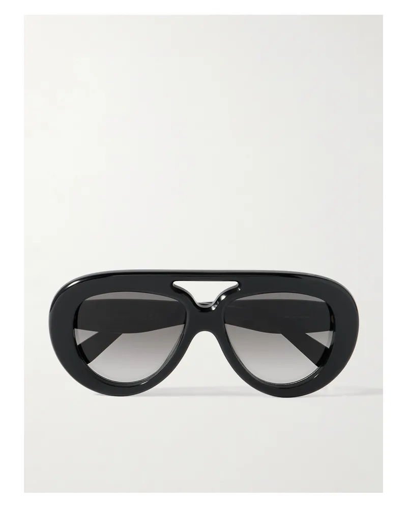 Loewe Aviator-style Acetate Sunglasses - Black Black
