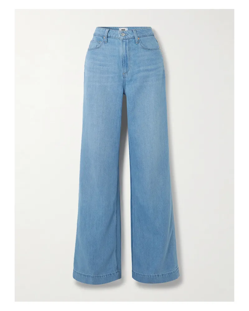 Paige Harper Hoch Sitzende Jeans Mit Weitem Bein - Blau Blau