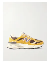 New Balance 9060 Sneakers aus Veloursleder und Mesh Braun