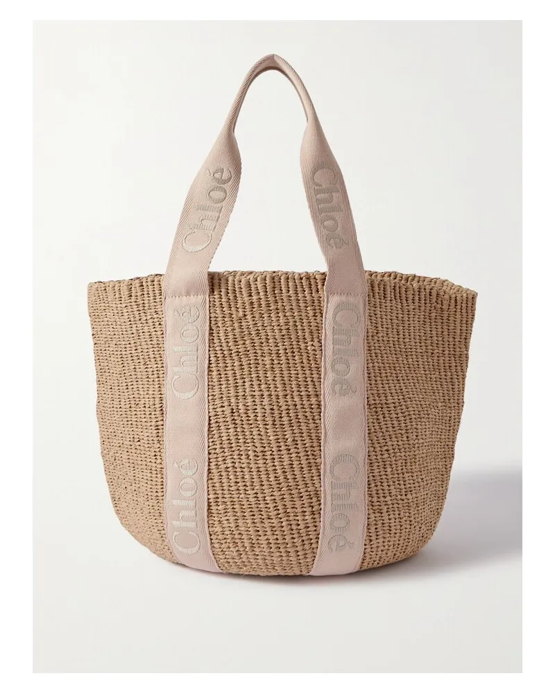 トートバッグ Chloe Edith Medium Zip Tote Bag Beige Chloe edith tote bag - Gem
