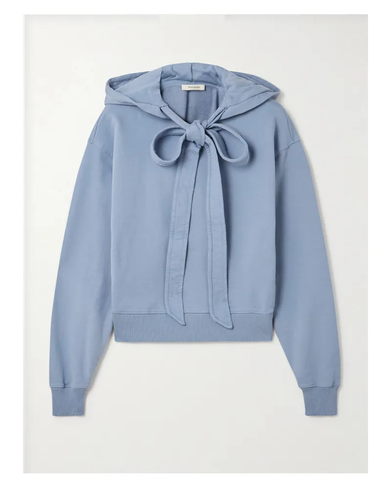 J.W.Anderson Hoodie Aus Baumwoll-jersey Zum Binden - Blau Blau
