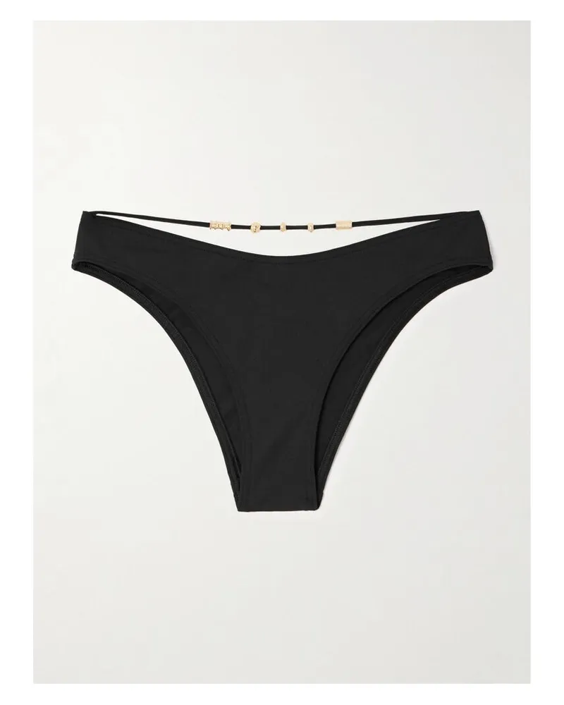 Eres Trésor Lava Bikini-höschen Mit Verzierungen Und Cut-out - Schwarz Schwarz