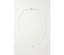 Perlenkette mit Details aus 14 Karat