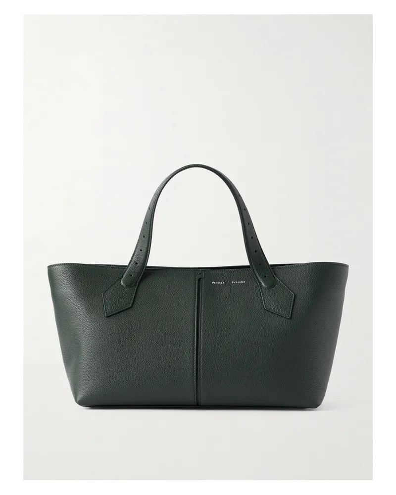 Proenza Schouler East West Chelsea Textured-leather Tote - Green Green