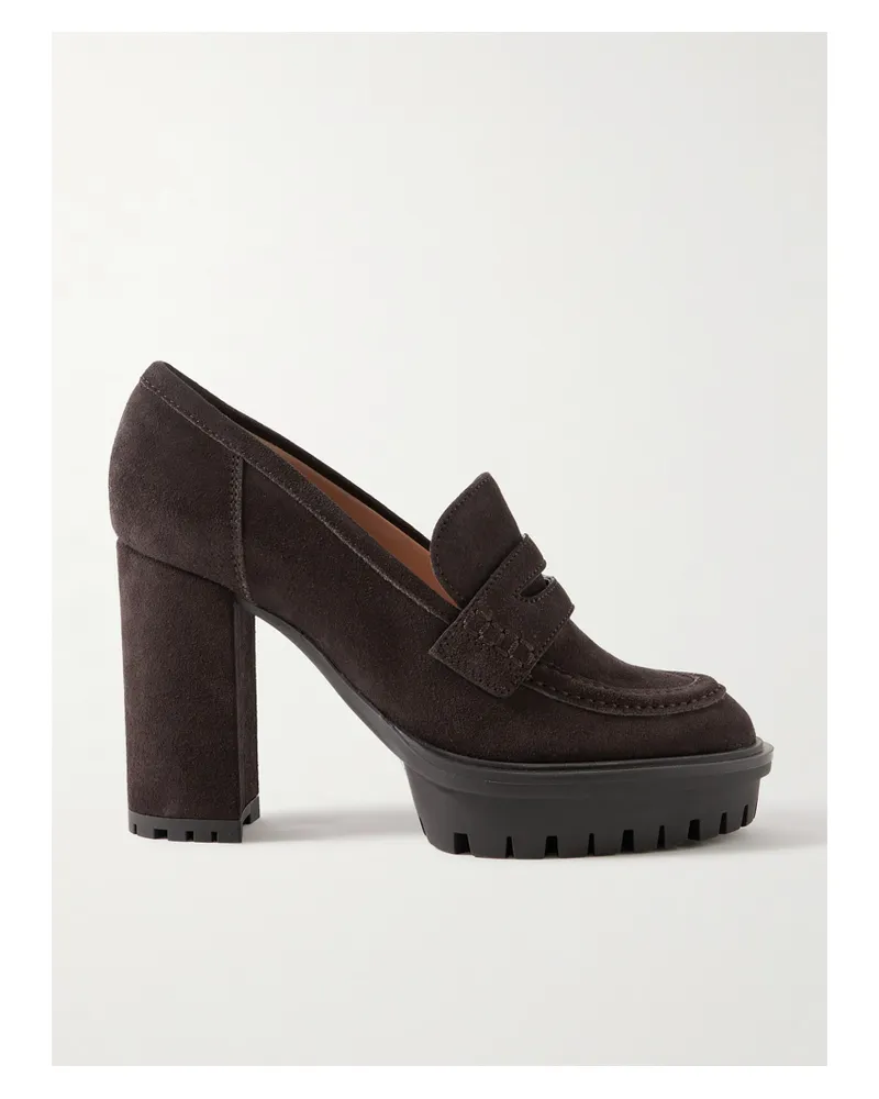 Gianvito Rossi 70 Suede Pumps - Brown Brown