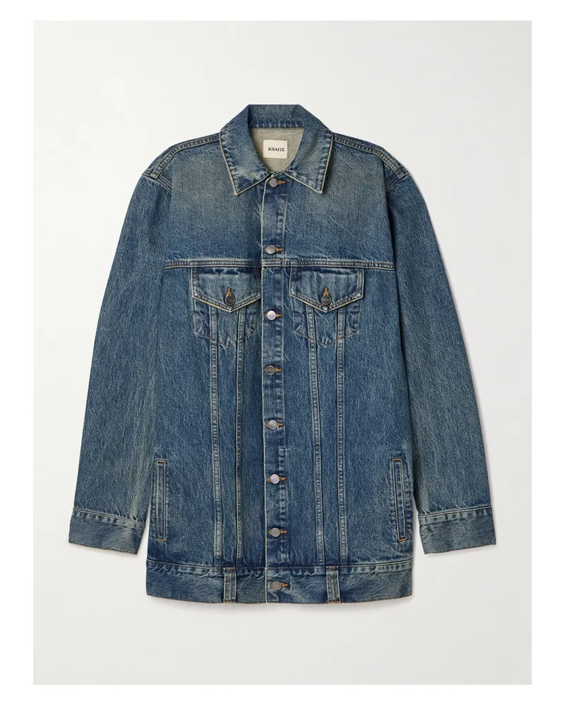 KHAITE Ross Jeansjacke - Blau Blau
