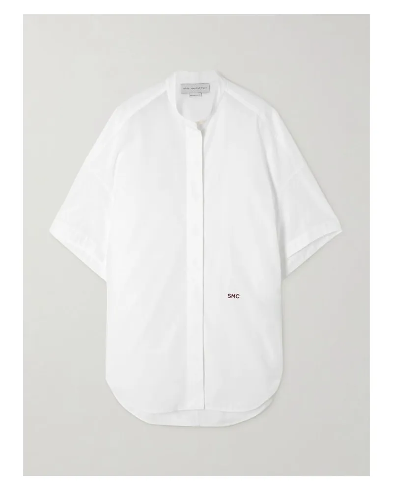 Stella McCartney Oversized-hemd Aus Baumwollpopeline - Weiß Weiß