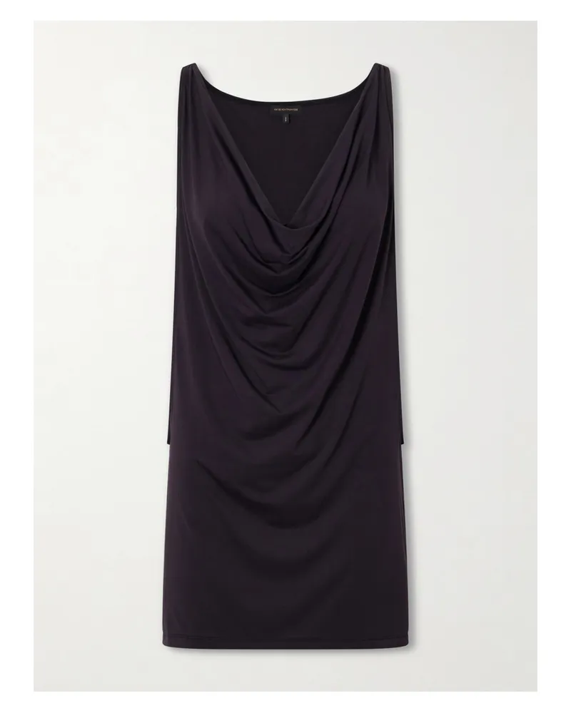 Kiki De Montparnasse Echauffe Draped Jersey Mini Dress - Black Black