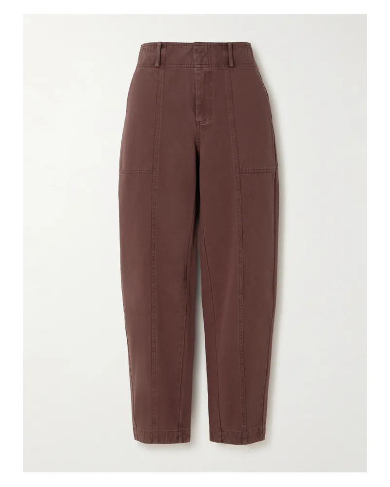 APIECE APART Mera Hose Aus Baumwoll-twill - Braun Braun