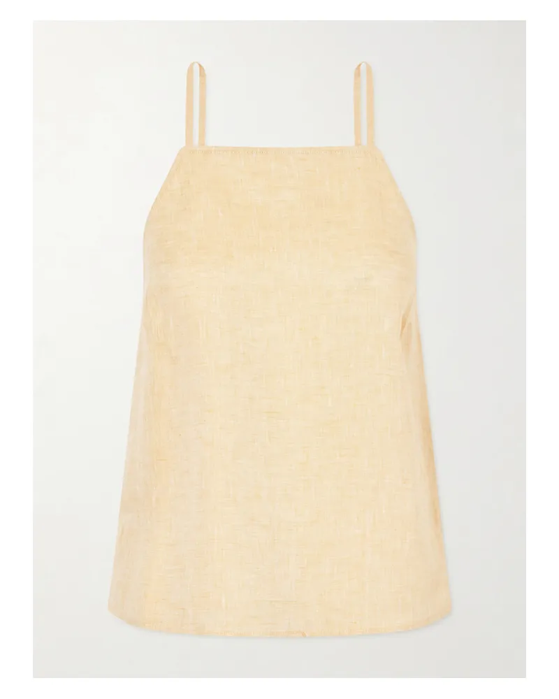 Eres Gentille Linen Top - Yellow Yellow