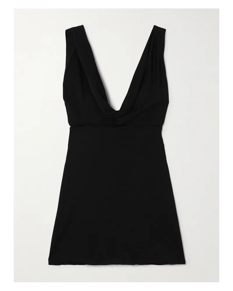 Totême Oberteil Aus Jersey Mit Raffungen Und Twist-detail - Schwarz Schwarz