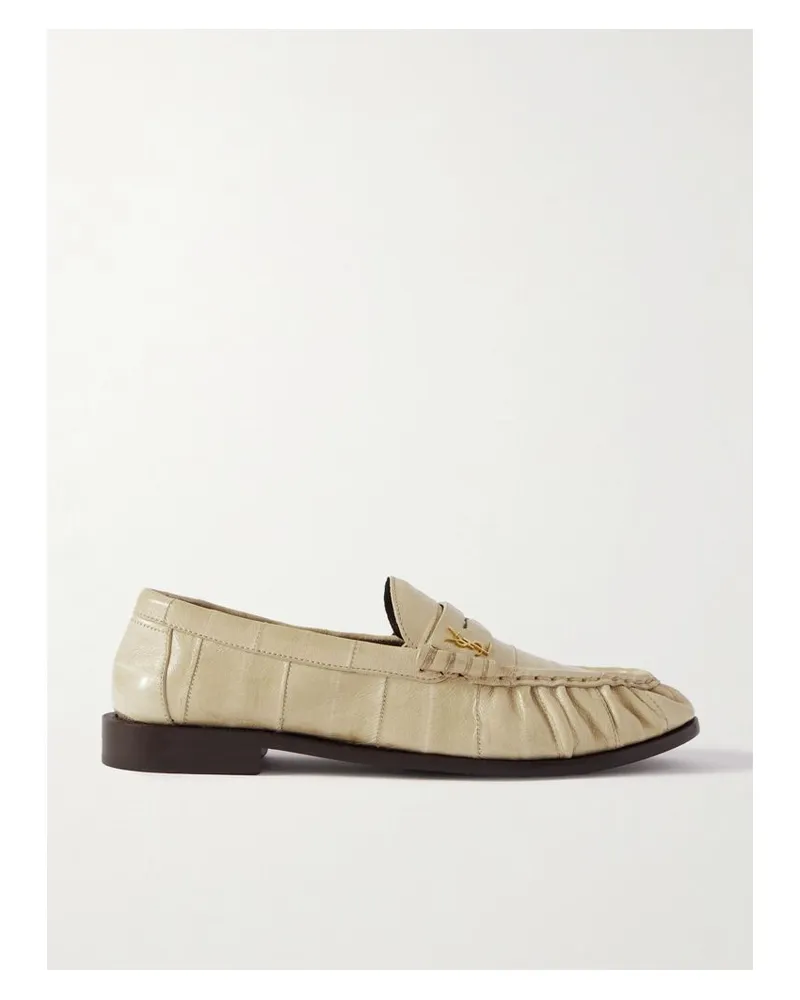 Saint Laurent Le Loafer Loafers Aus Leder - Elfenbein Elfenbein