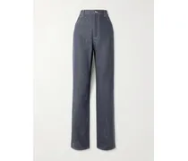 Tye Jeans Mit Geradem Bein - Blau