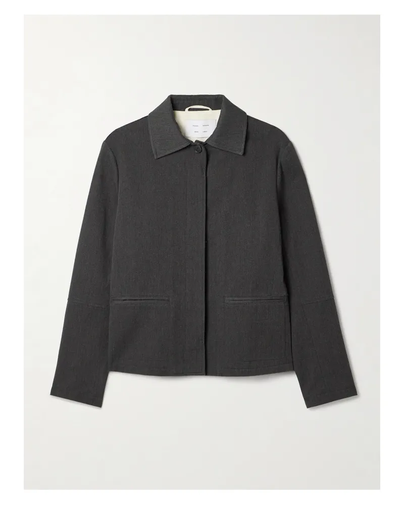 Proenza Schouler Sawyer Jacke Aus Gabardine Aus Einer Baumwollmischung - Grau Grau