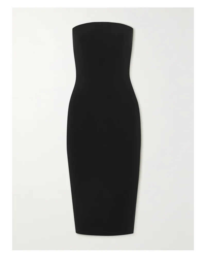 Norma Kamali Strapless Stretch-jersey Dress - Black Black