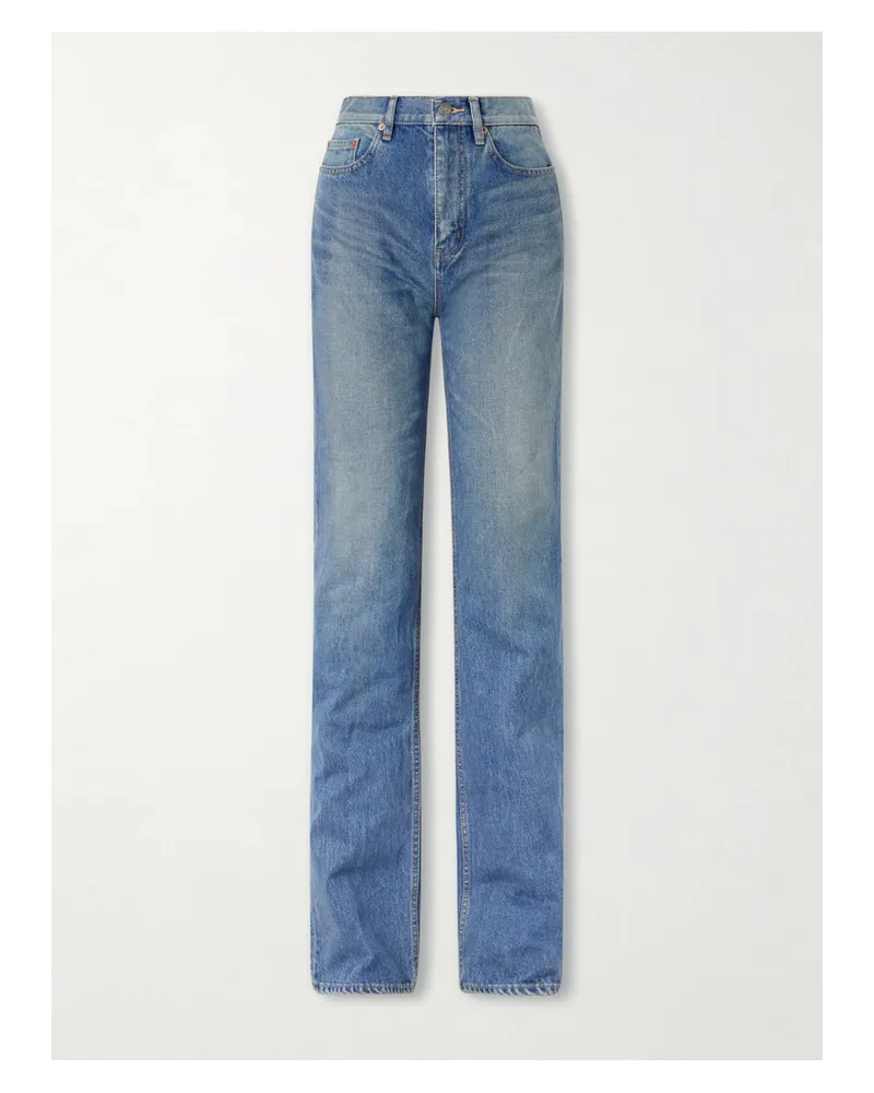 Saint Laurent High-rise Bootcut Jeans - Blue Blue