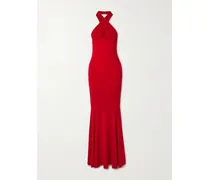 Neckholder-robe Aus Jersey Mit Cut-out - Rot